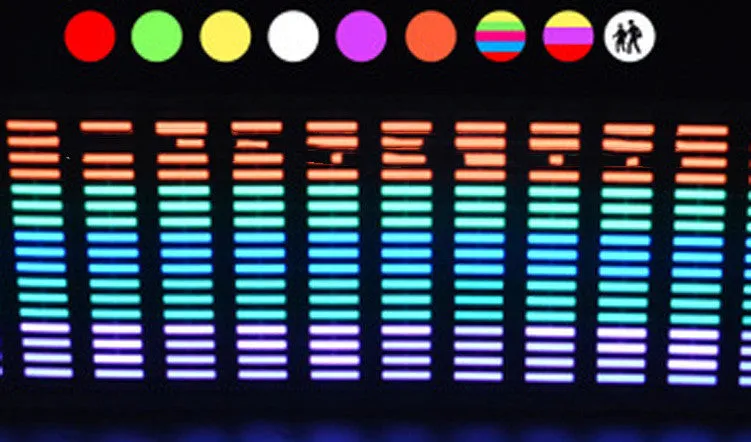LED cold light sensor rear glass atmosphere light in multiple sizes with colour options and custom logo