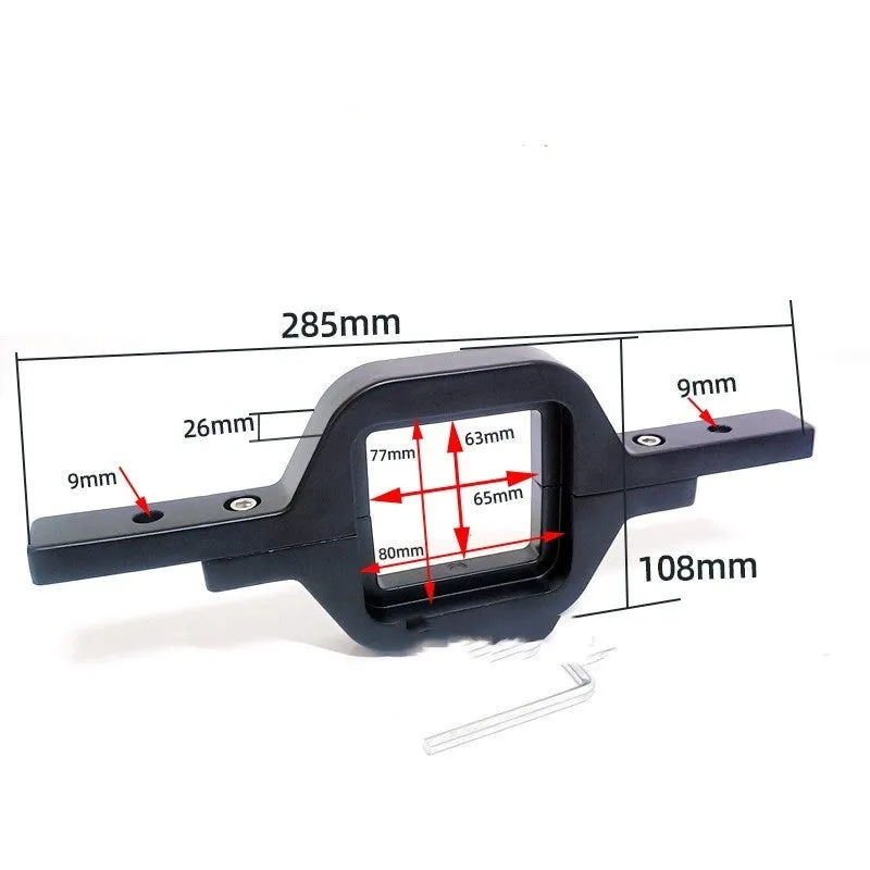 Black aluminium alloy LED reverse lamp bracket for Jeep Wrangler off-road vehicle