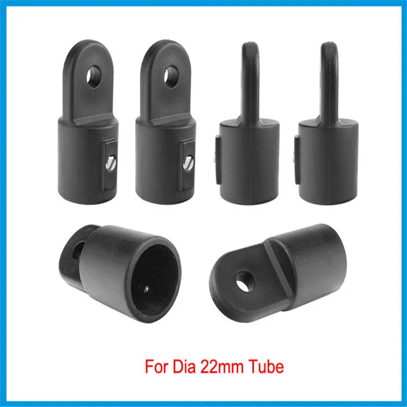 Nylon bimini top sliding cap and sleeve combination suit for 22mm or 25mm marine boat hardware