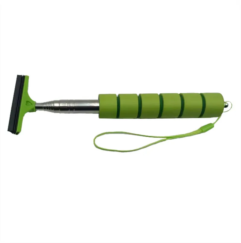 Stainless steel retractable wiper for car rearview mirror in assorted colours