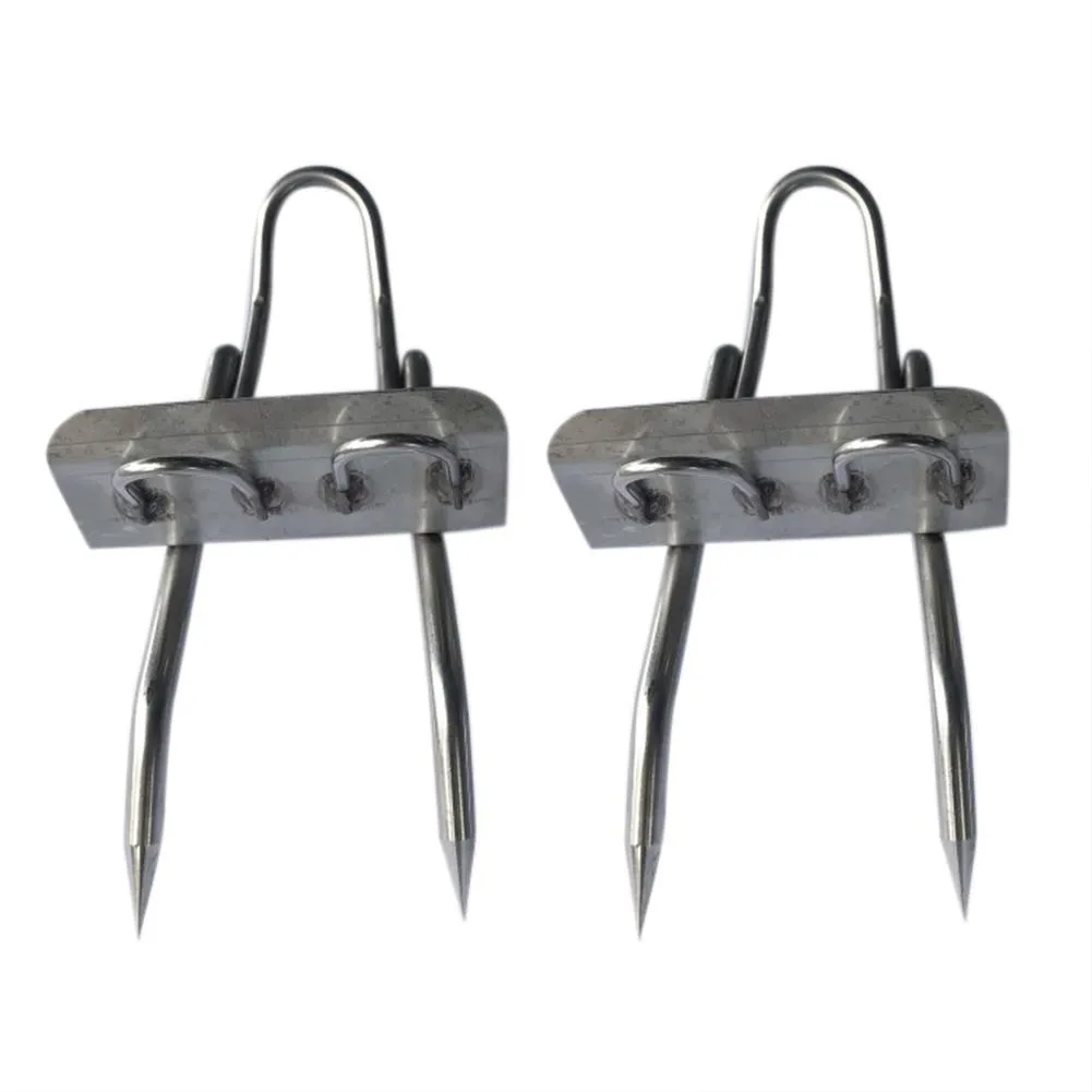 Tree climbing artifact non-slip feet in 304 stainless steel with sharp claws and fastening straps