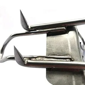Tree climbing artifact non-slip feet in 304 stainless steel with sharp claws and fastening straps
