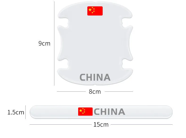 Transparent epoxy sticker set for Changan car door handles and bowls, eight pieces
