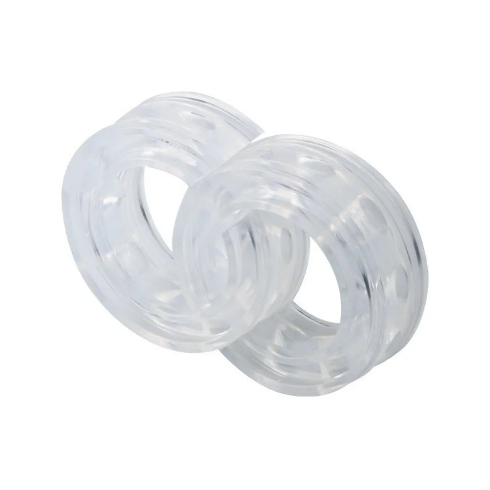 Transparent rubber spring shock absorbers for car modification in six size options with dimensional specifications