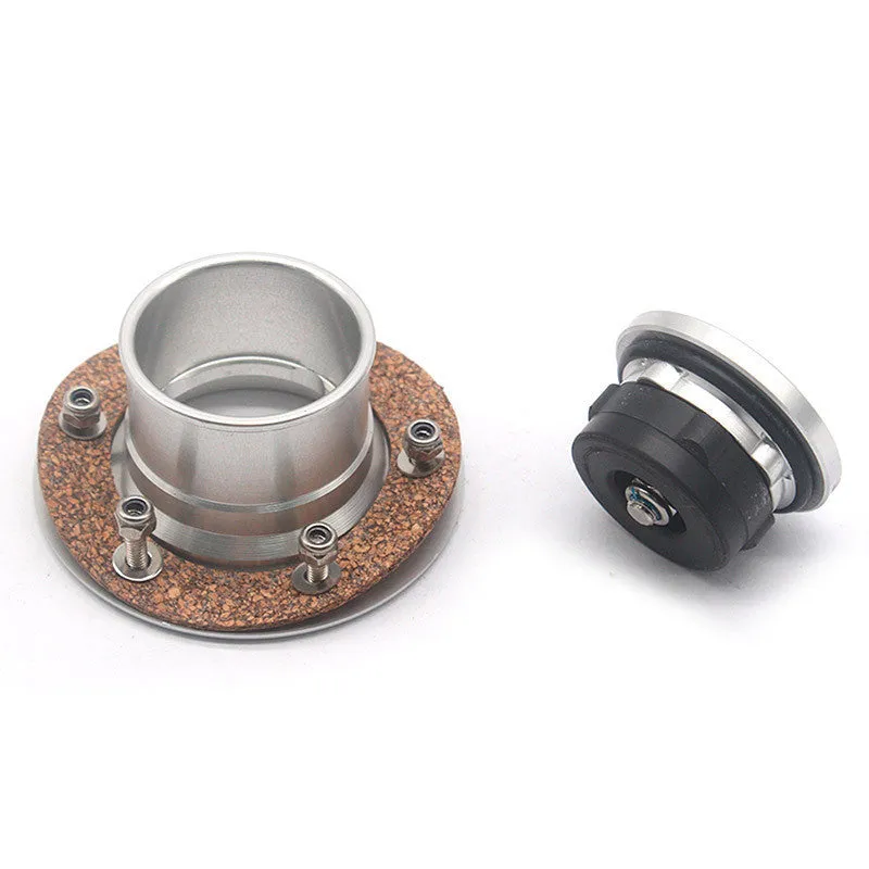 Silver aluminium alloy fuel tank cap universal fit for most cars item TU-SLYXG01
