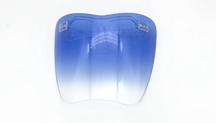 New version protective goggles with transparent frame and gradient blue lens for UV400 windproof protection