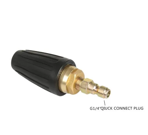 High pressure rotary nozzle 2500PSI 030 aperture alloy water gun for car wash and industrial cleaning