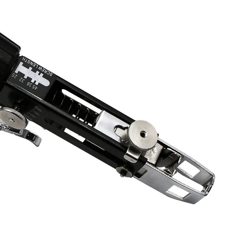 Chain screw gun head set with metal construction and stainless steel components
