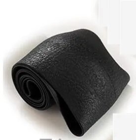 Anti-slip silicone steering wheel cover with round leather pattern in black for small cars, 32-40cm diameter