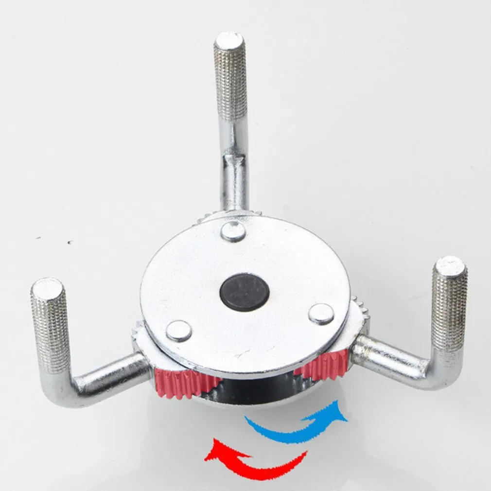 Silver round three-jaw oil filter wrench with frosted surface for automotive use