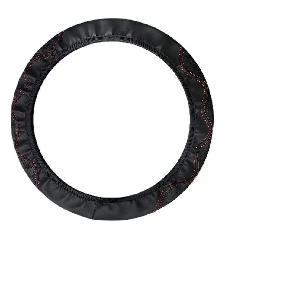 Embossed corrugated steering wheel cover in multiple colours for 37-38cm diameter wheels