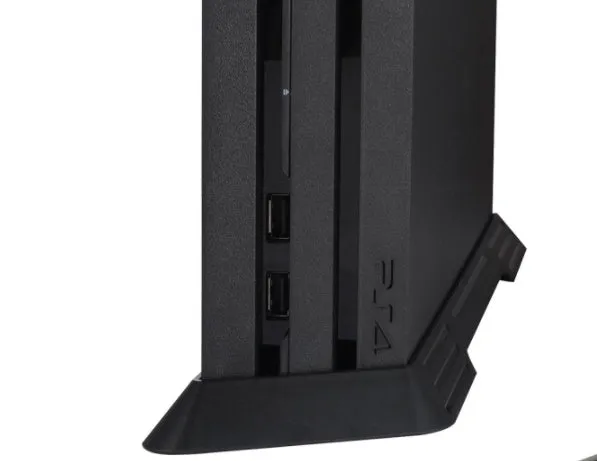 PS4 Pro upright bracket black 37cm x 9cm x 2.5cm for vertical console placement