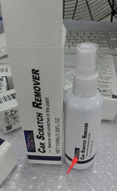 Car scratch repair spray in multiple capacity options for paint surface restoration