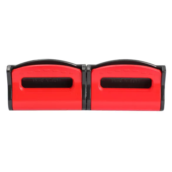Car seat belt fixing clip in black ABS, 5.5cm length, 4cm width, 1.5cm height
