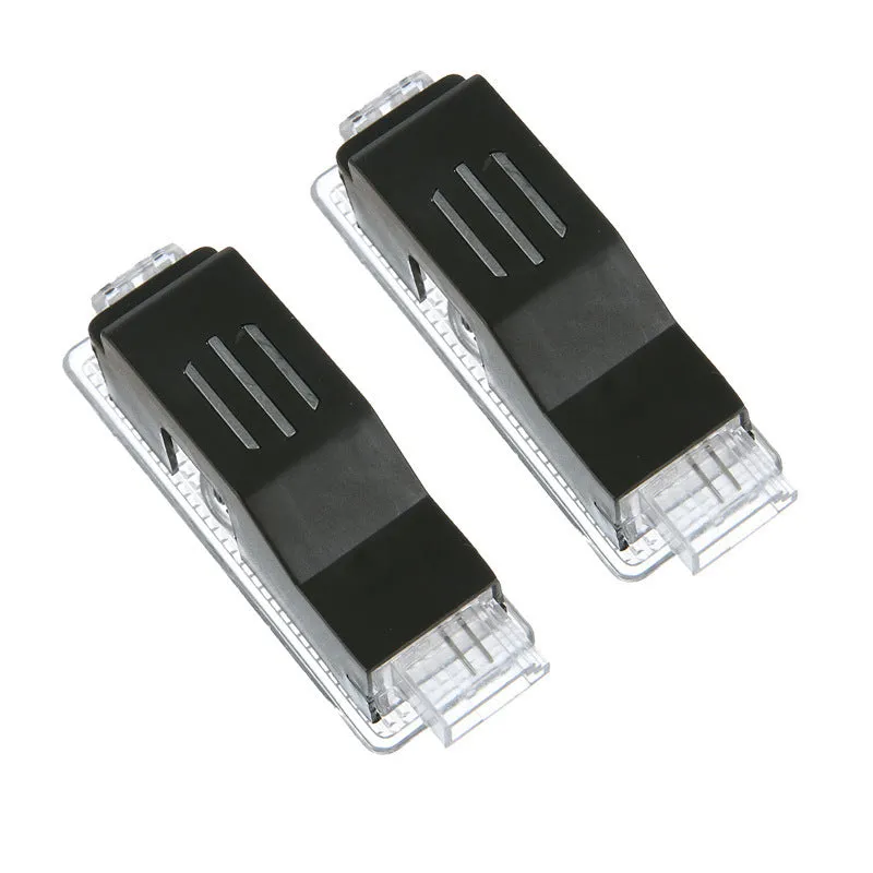Black LED car door welcome light projector for 12V 24V vehicles