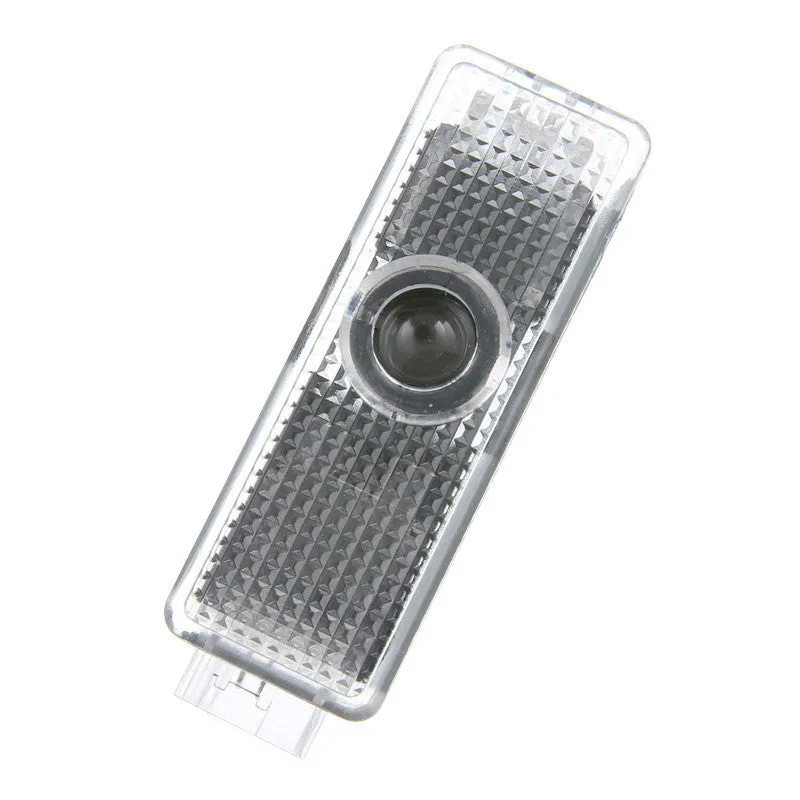 Black LED car door welcome light projector for 12V 24V vehicles