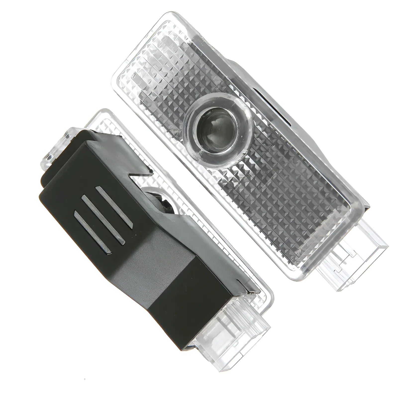 Black LED car door welcome light projector for 12V 24V vehicles