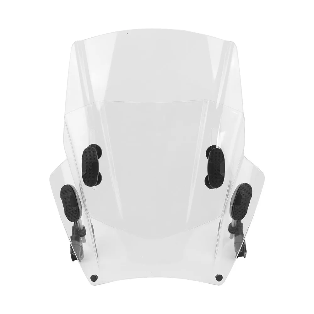 Glass motorcycle windshield for Honda Kawasaki Yamaha Ducati street bike in black 40x40x10cm