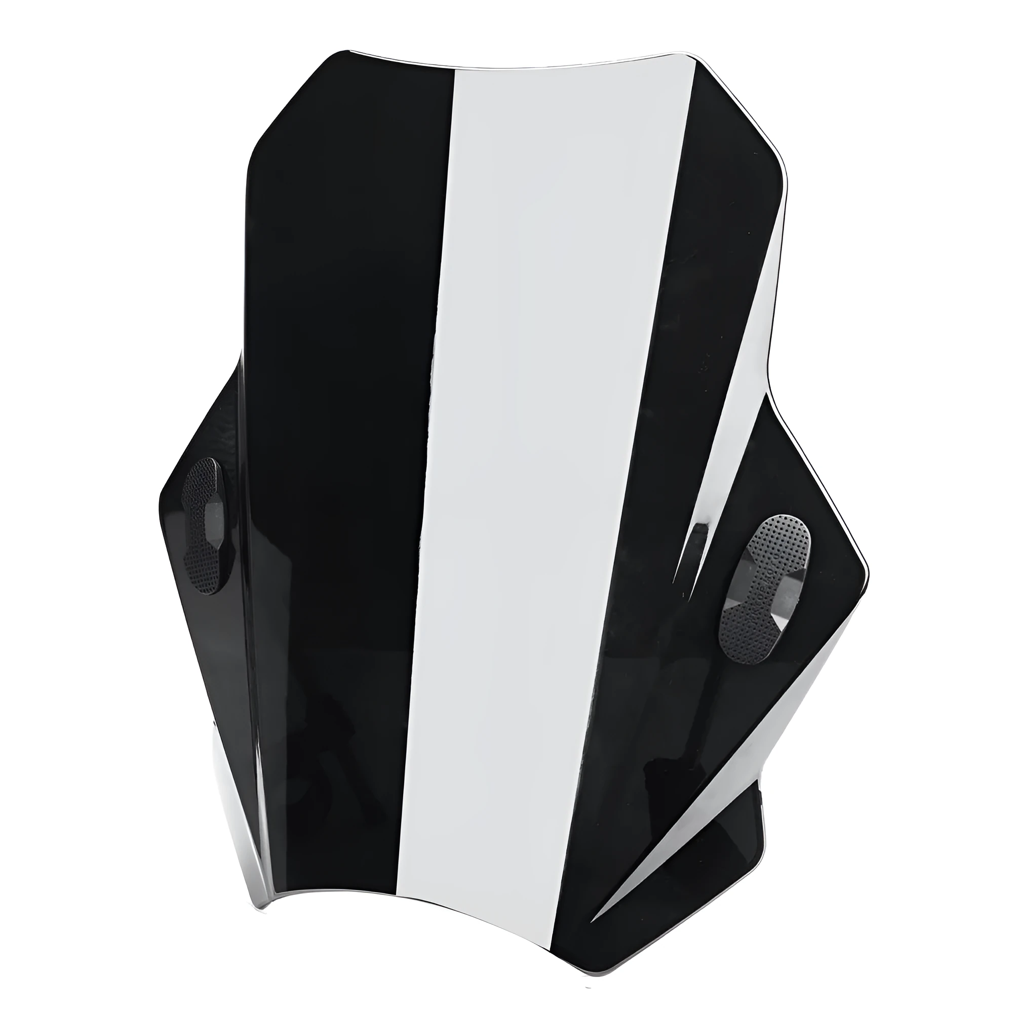 Glass motorcycle windshield for Honda Kawasaki Yamaha Ducati street bike in black 40x40x10cm