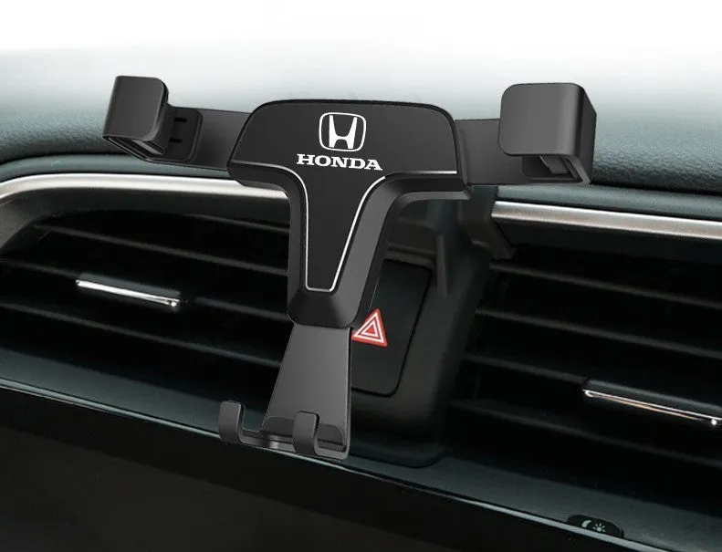 Car phone bracket snap-on gravity support for dashboard outlet in Athens Black