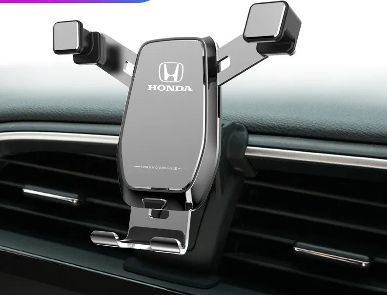 Car phone bracket snap-on gravity support for dashboard outlet in Athens Black