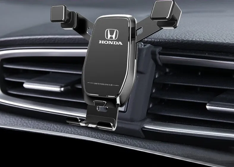 Car phone bracket snap-on gravity support for dashboard outlet in Athens Black
