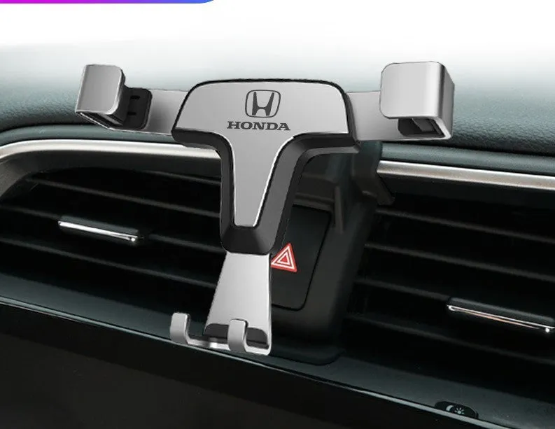 Car phone bracket snap-on gravity support for dashboard outlet in Athens Black