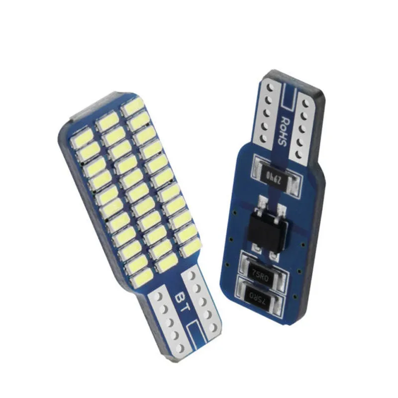 Single-sided T10 33SMD LED licence plate light 12V 6.6W white 12x34mm car light