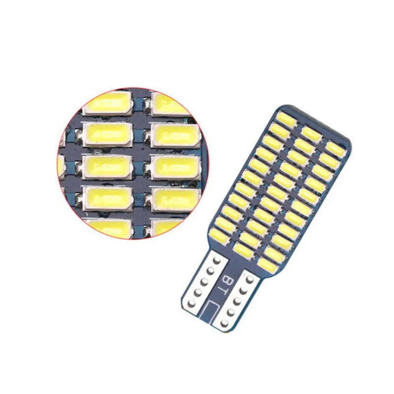 Single-sided T10 33SMD LED licence plate light 12V 6.6W white 12x34mm car light