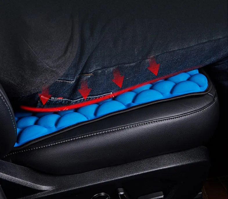 Polyester fibre pressure relief seat cushion 45x45cm in beige, black, blue, brown, grey for chair use