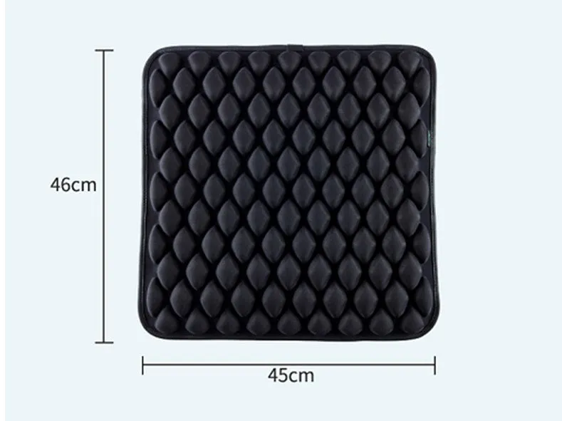 Polyester fibre pressure relief seat cushion 45x45cm in beige, black, blue, brown, grey for chair use