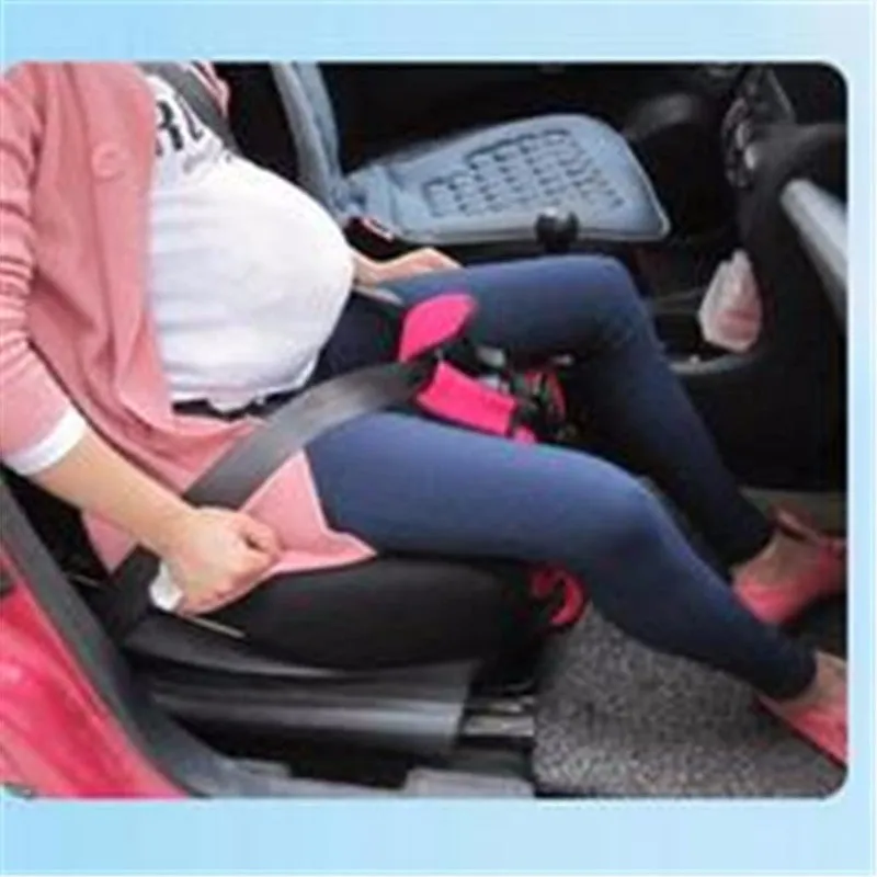 Canvas pregnant woman driving car mat protective belt in new style red showing belly support design