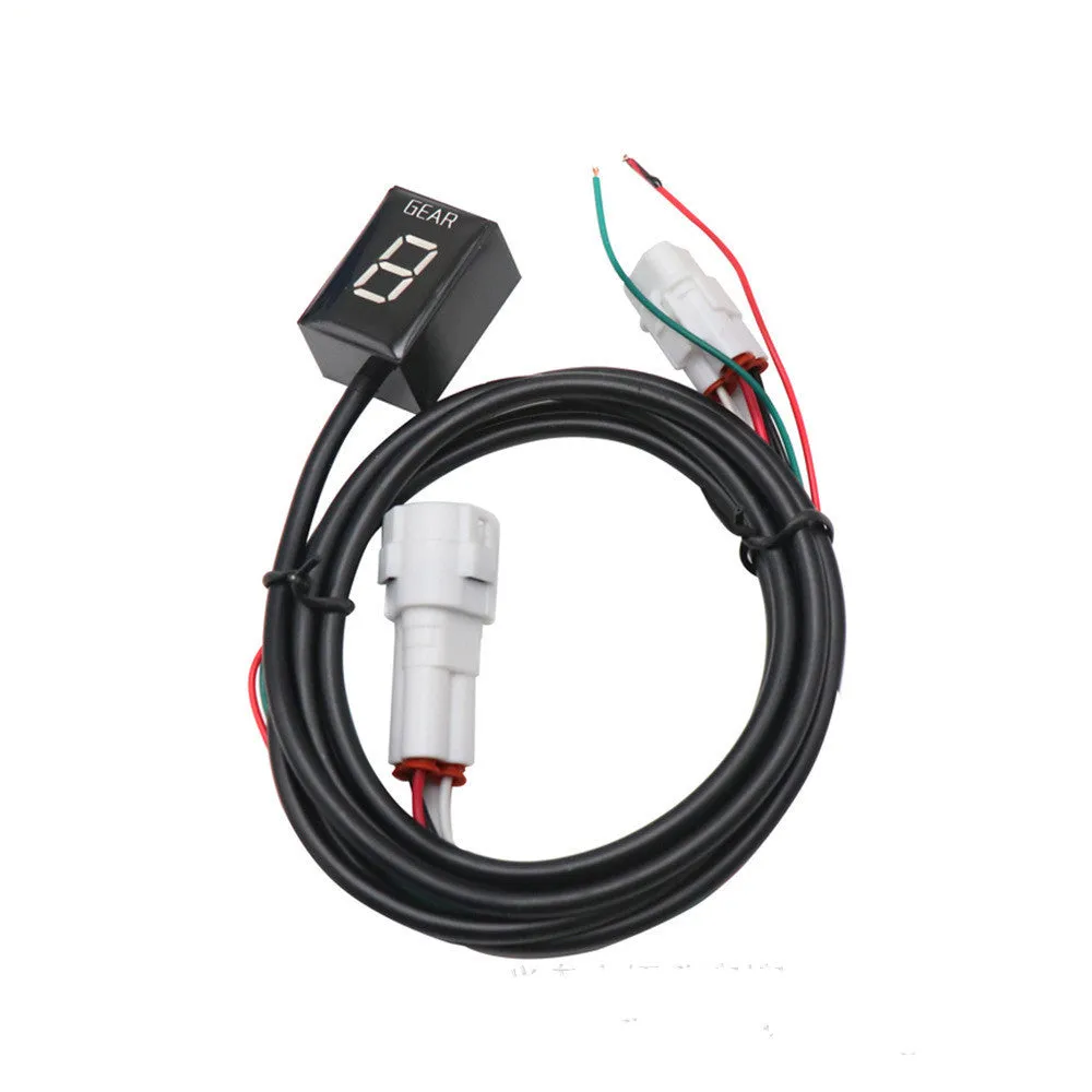 Gear position display digital counter with black shell and red LED letters