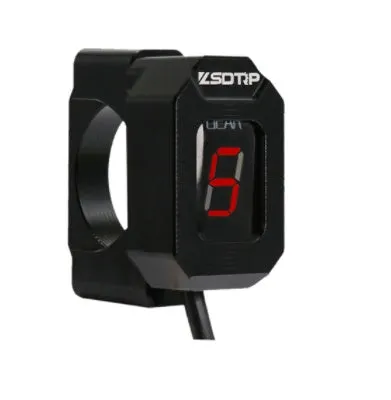 Gear position display digital counter with black shell and red LED letters