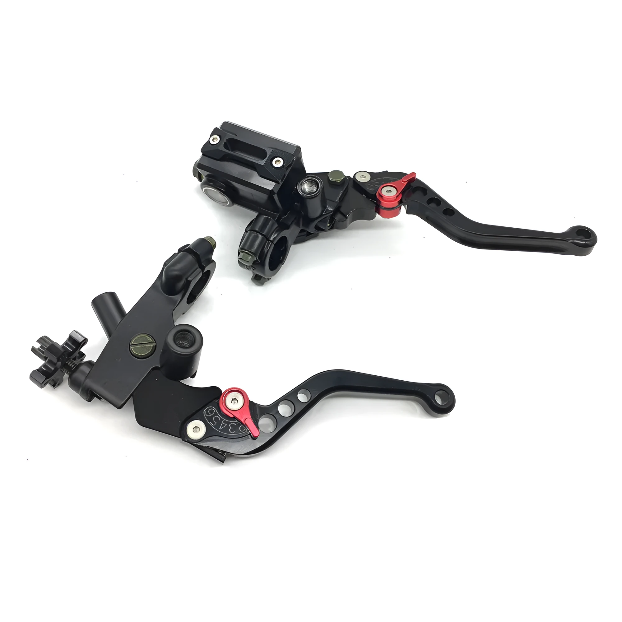 Set of adjustable brake clutch levers for 22mm handlebars in six colour options