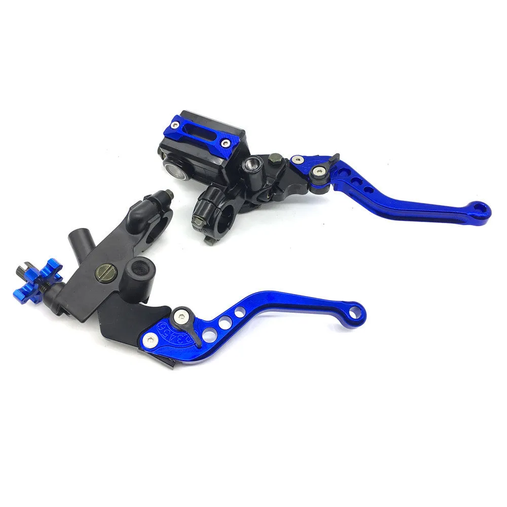 Set of adjustable brake clutch levers for 22mm handlebars in six colour options