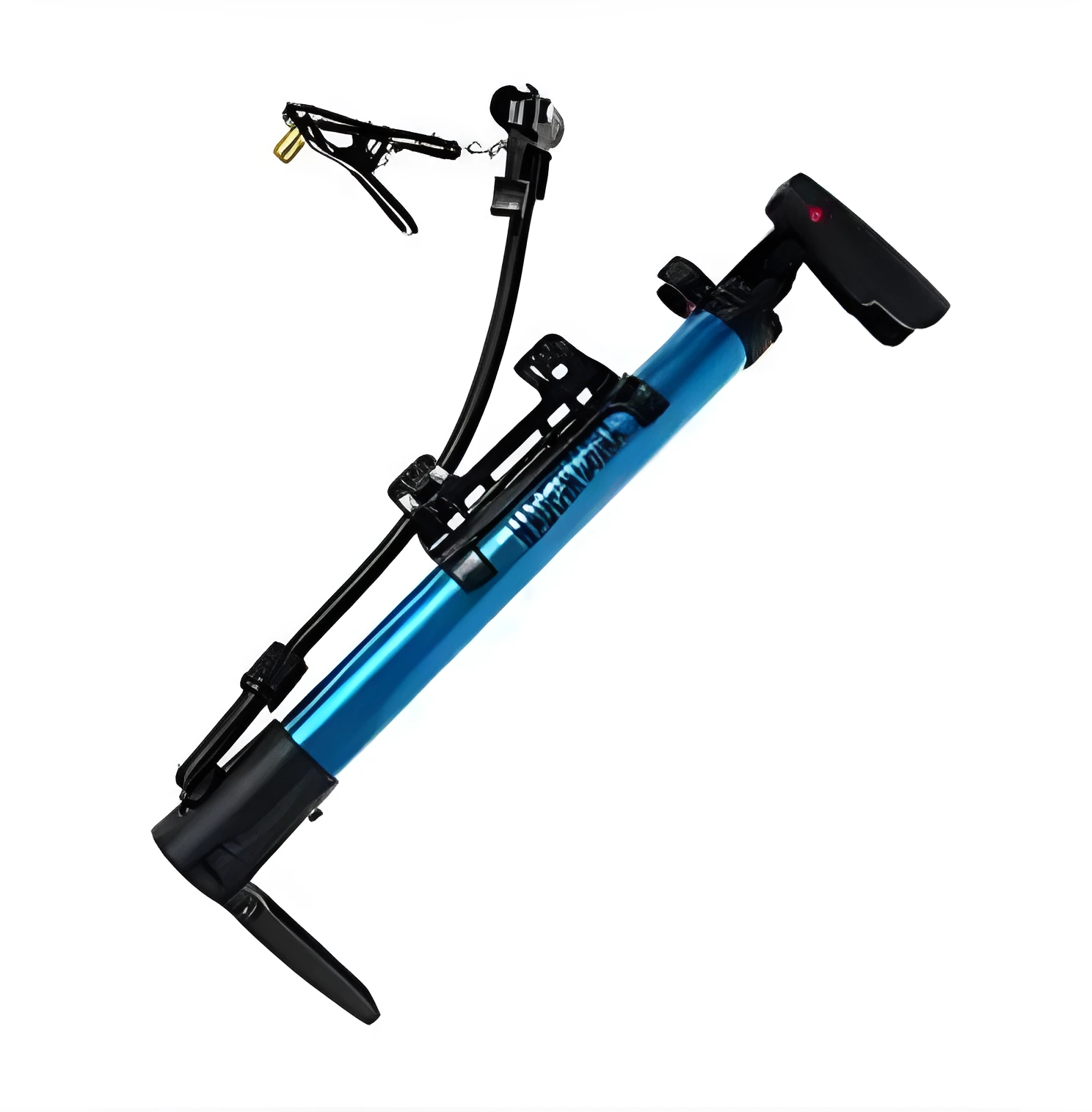 Portable mini bicycle air pump aluminium alloy 5.5x34cm with mounting frame for bike bottle cage