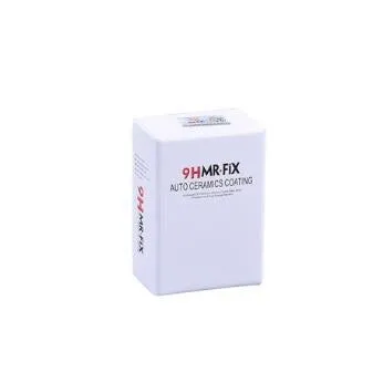 30ml car liquid ceramic coat with 9H hardness and hydrophobic glass coating, includes sponge and cloth