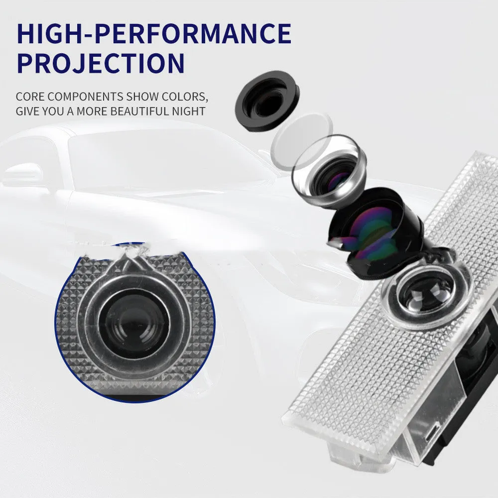 Dodge Challenger SRT LED door laser projection light with PC aluminium housing white 5W