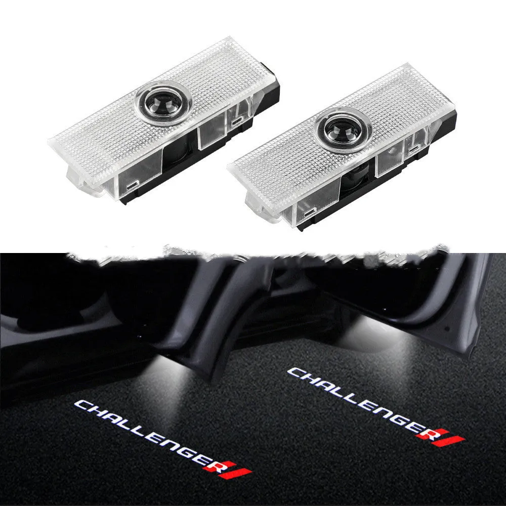 Dodge Challenger SRT LED door laser projection light with PC aluminium housing white 5W