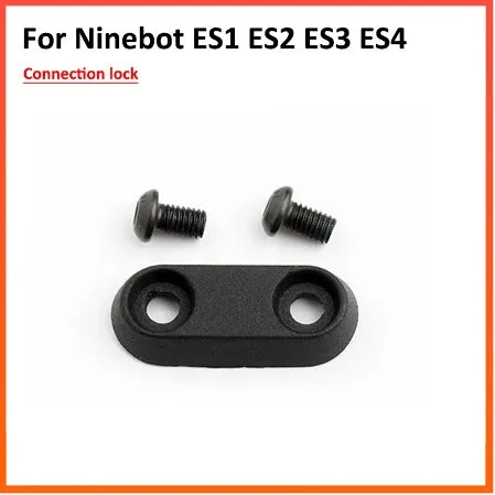 Aluminium black riser fixing latch 46x20mm for Ninebot ES series electric scooter with two mounting screws