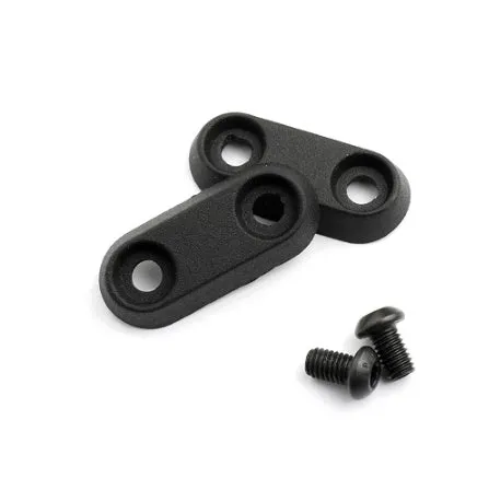 Aluminium black riser fixing latch 46x20mm for Ninebot ES series electric scooter with two mounting screws