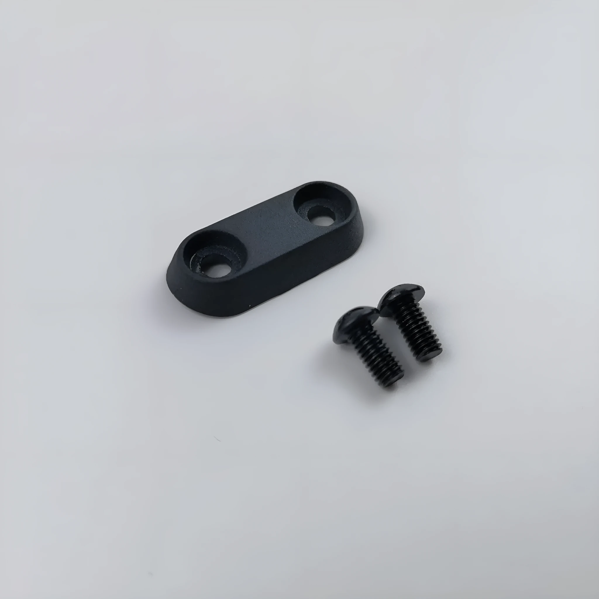 Aluminium black riser fixing latch 46x20mm for Ninebot ES series electric scooter with two mounting screws