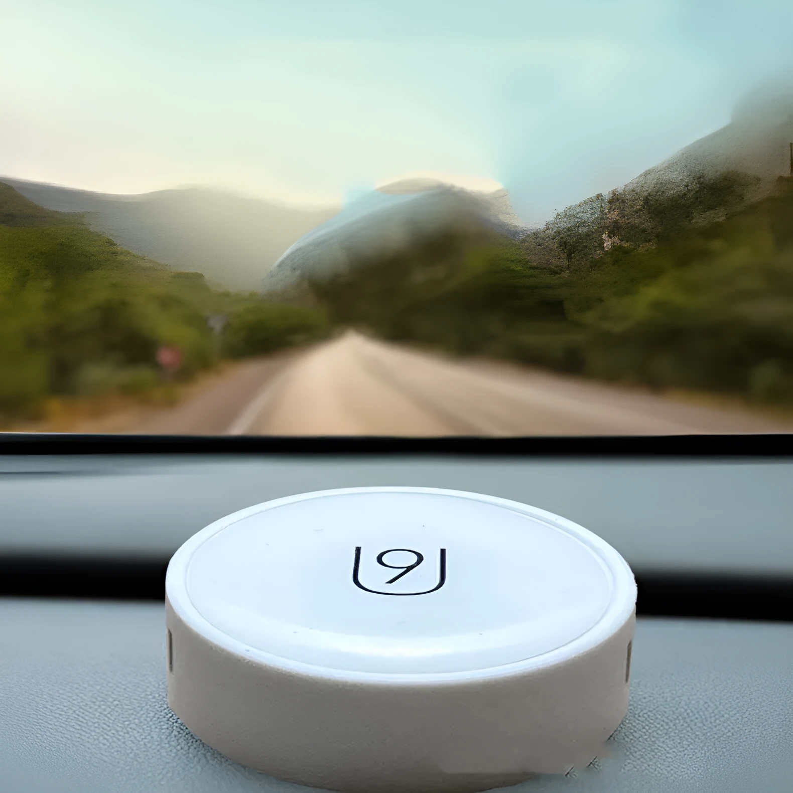 Round solid balm car decoration with floral fruity fragrance in three styles