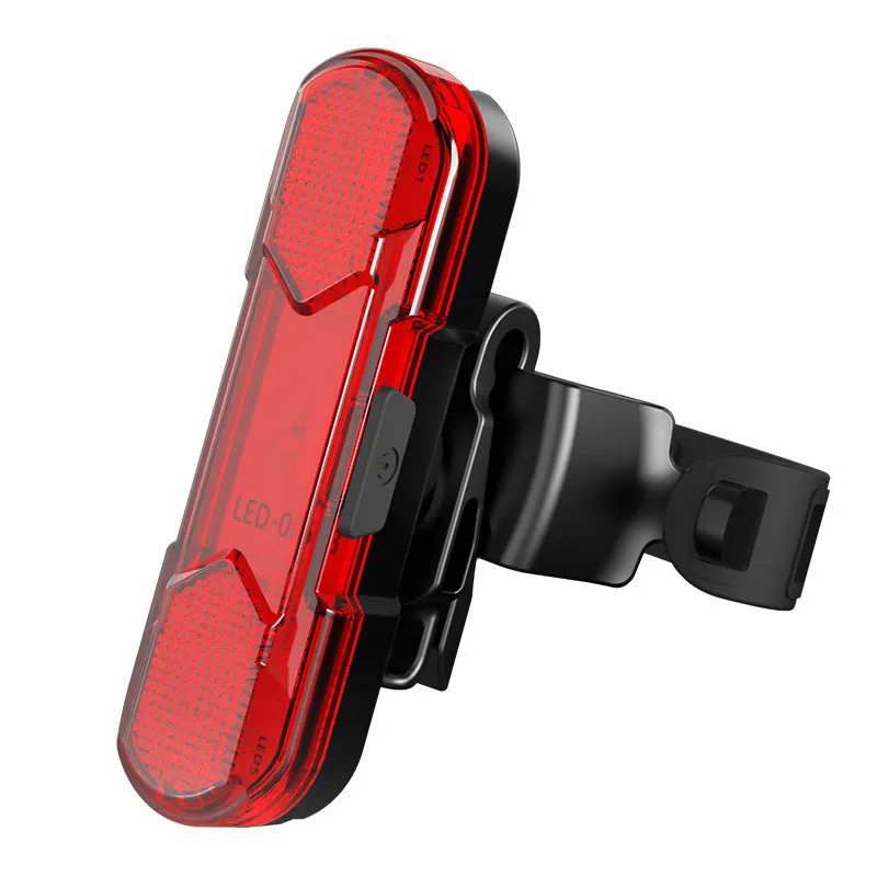 USB rechargeable outdoor waterproof bike light with double T6 lamp beads and power display, large double lamp model on handlebars