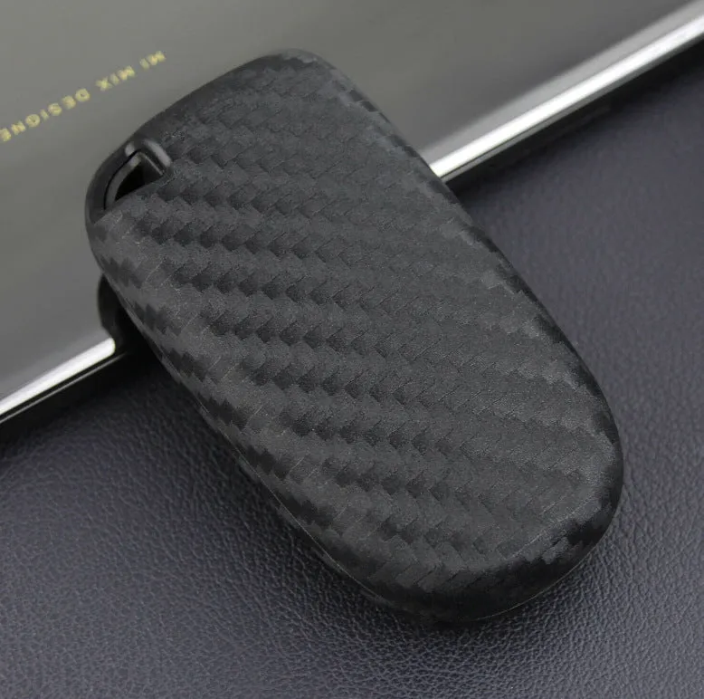 Carbon fibre patterned silicone protective case for Dodge Chrysler Fiat remote car keys.