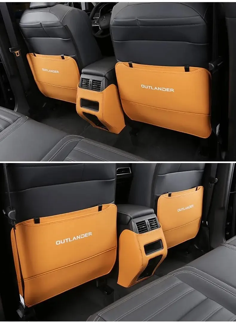 2023 Mitsubishi Outlander leather anti-kick pad set of 3 pieces for seat armrest and footwell protection