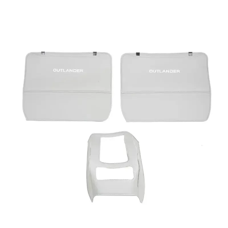 2023 Mitsubishi Outlander leather anti-kick pad set of 3 pieces for seat armrest and footwell protection