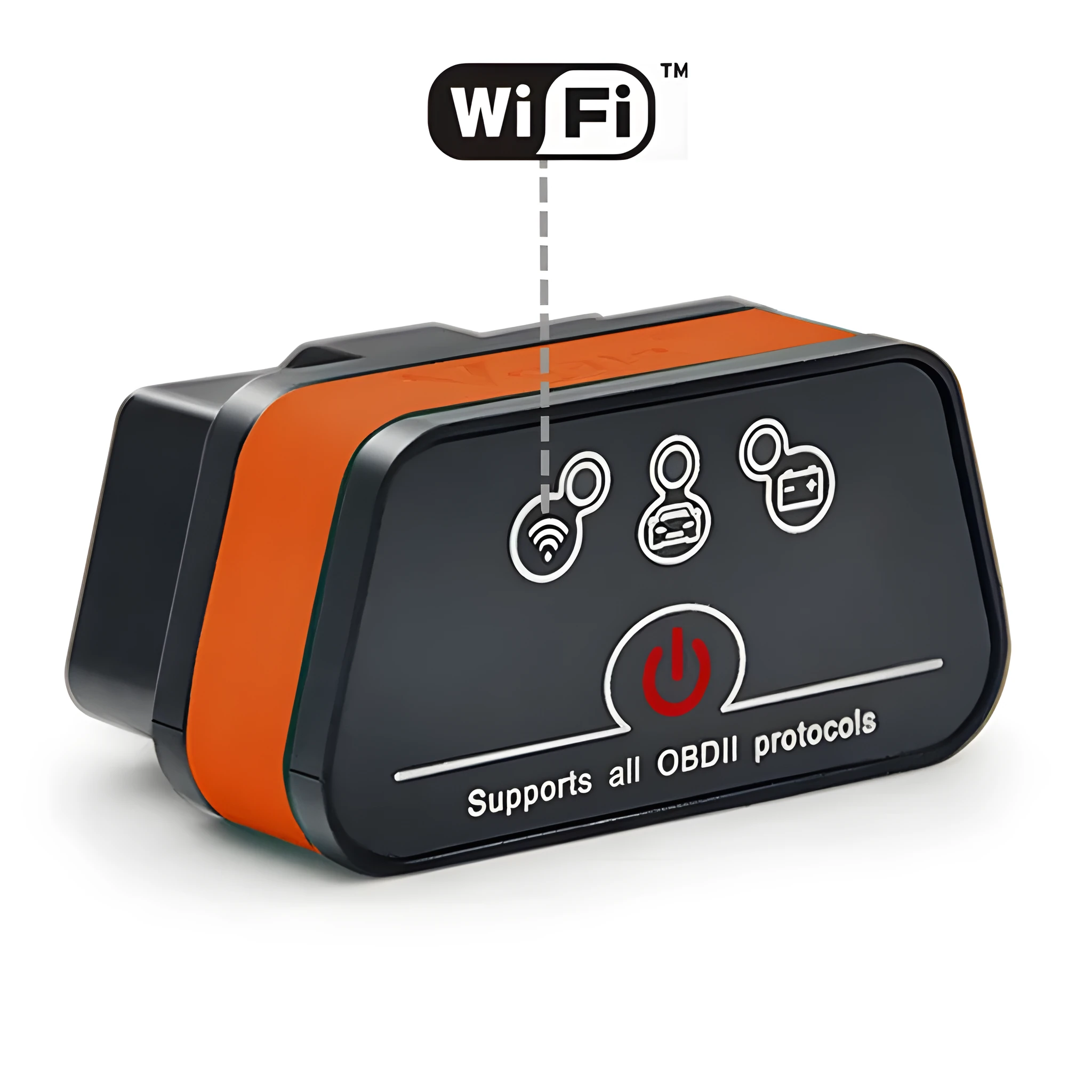 Vgate iCar 2 ELM327 Bluetooth OBD2 diagnostic tool plugged into vehicle OBDII port