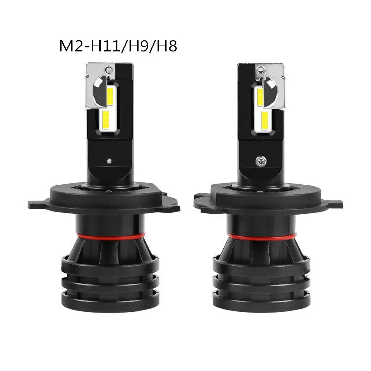 M2 automotive LED headlight with aviation aluminium heatsink, 55W 8000LM spotlight beam for GM vehicles